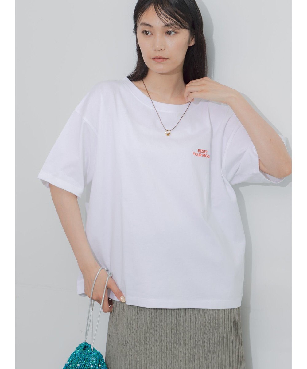 Te chichi 胸刺繍&バックプリントBIGTシャツ 