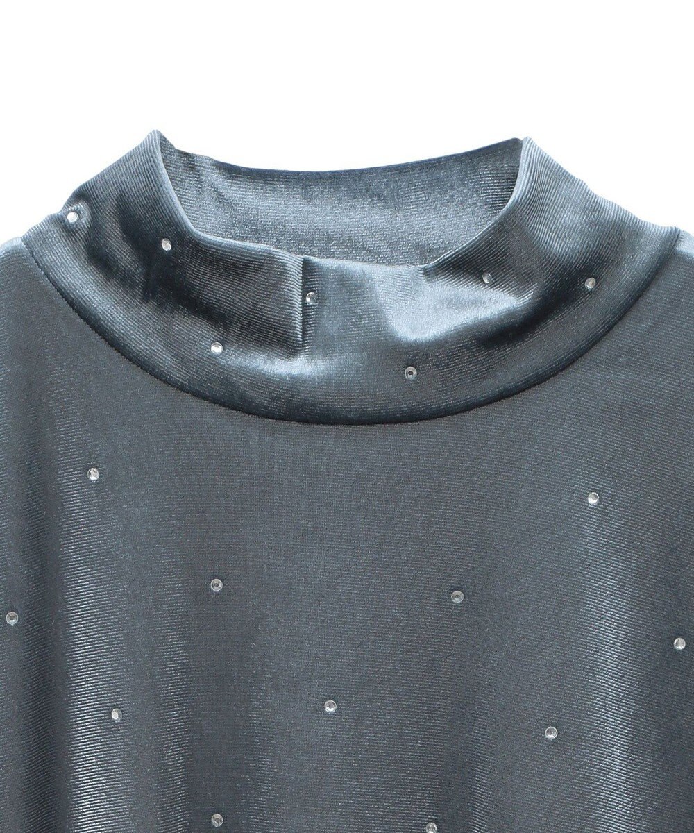 Green Parks ラインストーンハイネックトップス 