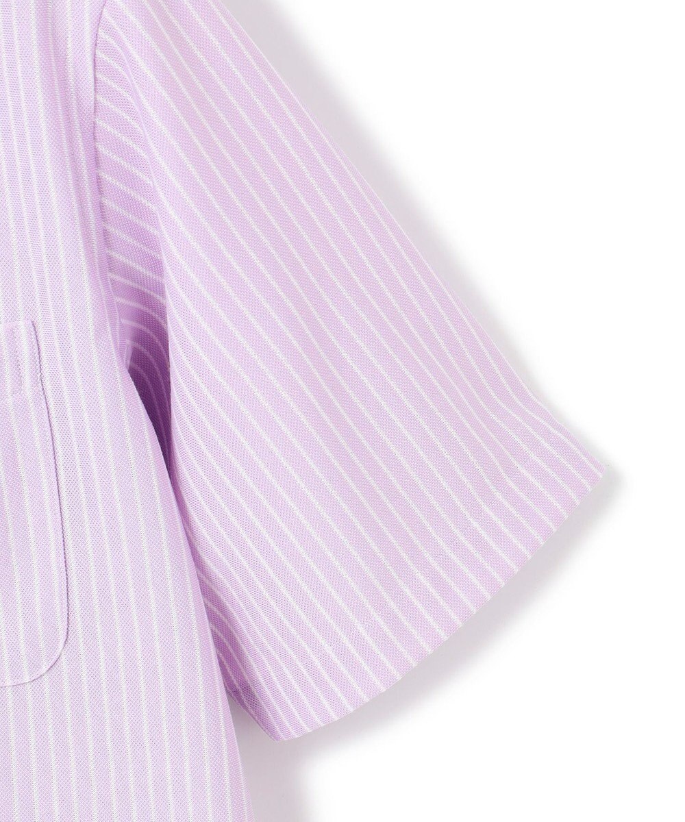 J.PRESS MEN 酷暑の清潔感もこれ一枚で【吸水速乾 / 抗菌防臭 / 防シワ】【J.PRESS OXFORD JERSEY】カノコインレイストライプ 半袖シャツ / B.D. 