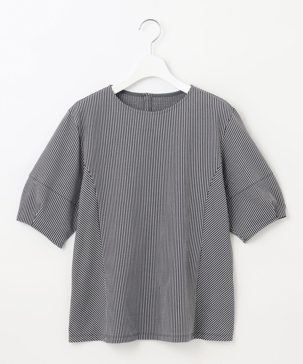 J.PRESS LADIES L 【WEB限定カラーあり・抗菌消臭・吸水速乾】サッカージャージー ボリュームスリーブ カットソー 