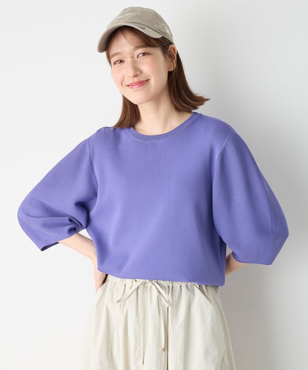 ANY パフスリーブニットプルオーバー 