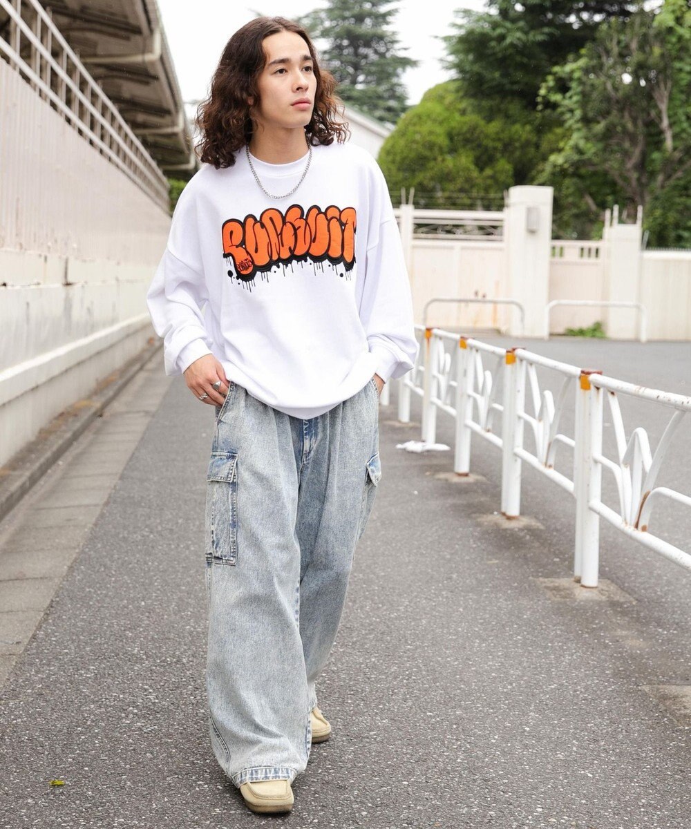 WEGO アクセ付きグラフィックプルオーバー 