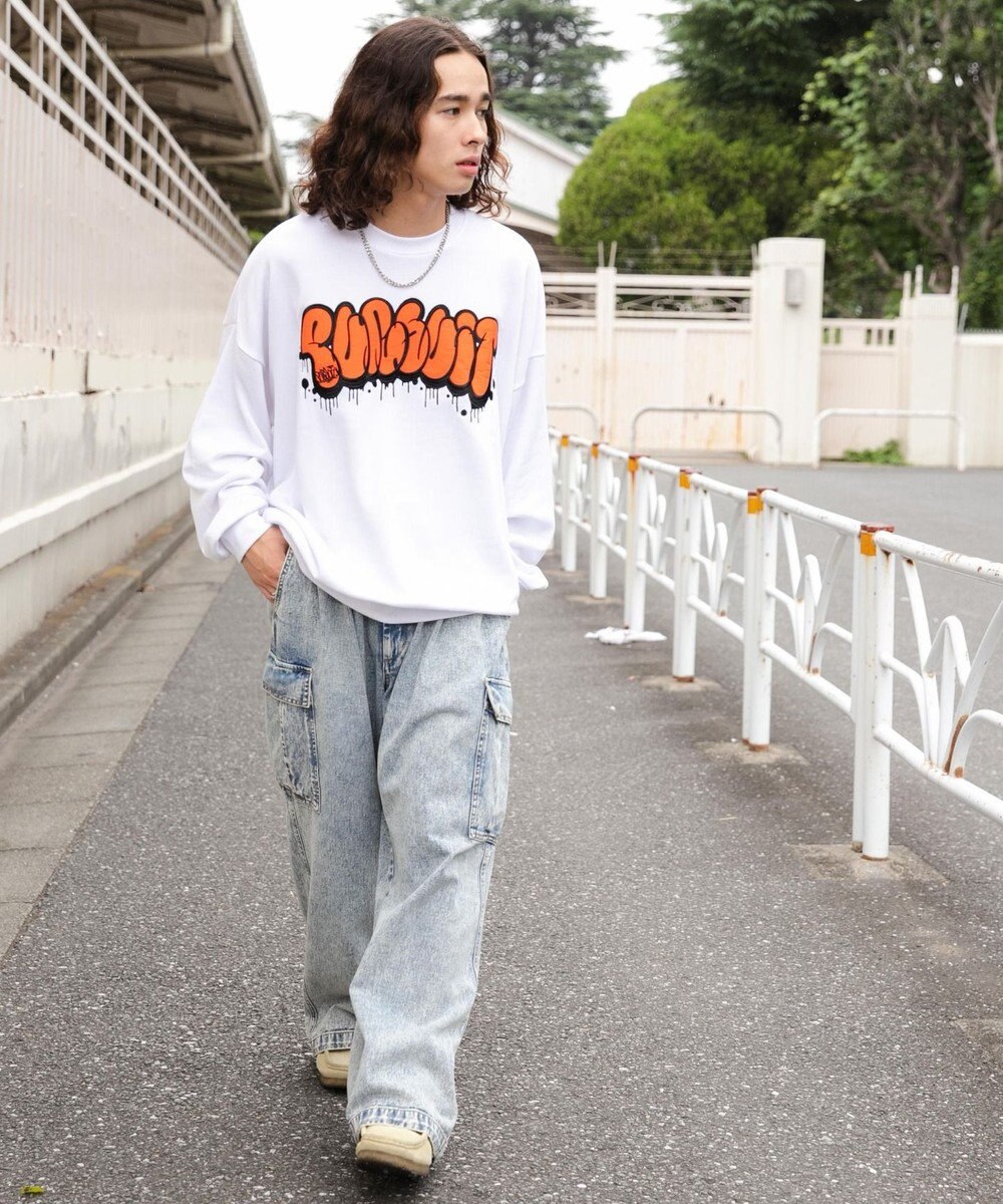 WEGO アクセ付きグラフィックプルオーバー 