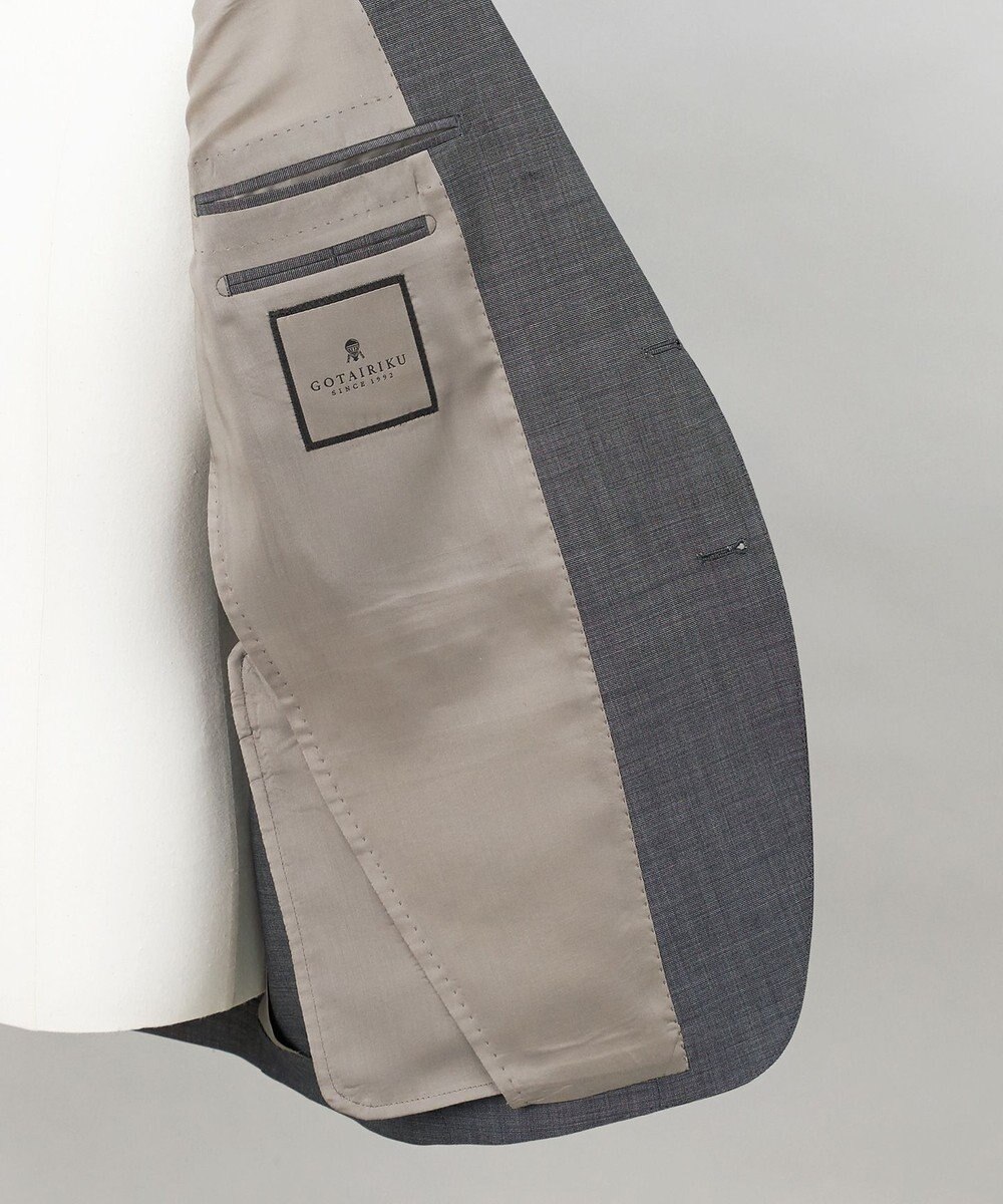 GOTAIRIKU 通年素材【横伸度15％のストレッチ】タスマニア100% SUPER120'sスーパーストレッチ トロピカルスーツ 