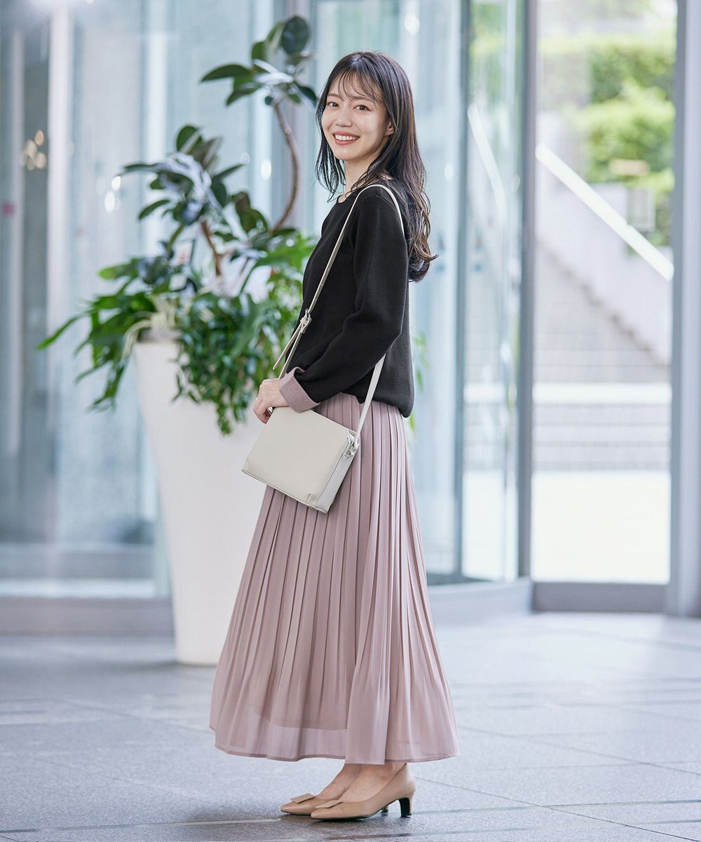 Tiaclasse 【洗える】ダブルフェイスニットトップス 