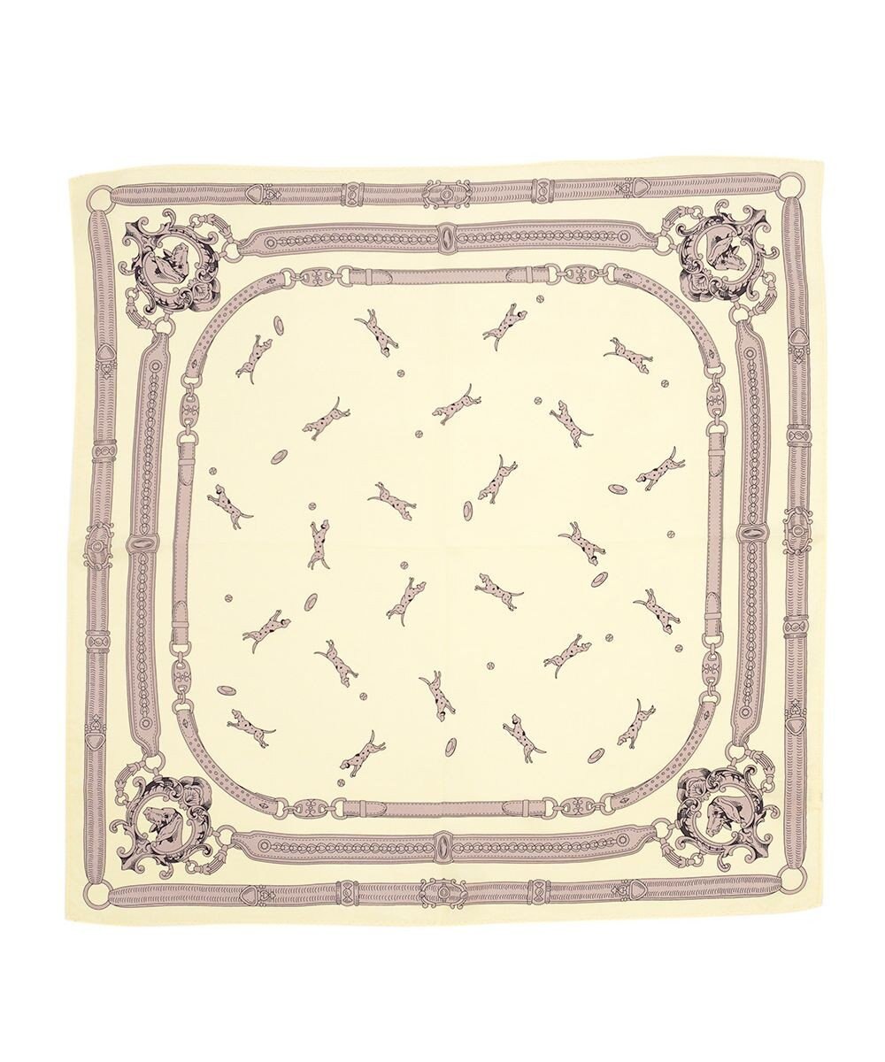 Marca 【Marcaオリジナル】ドッグ 小判 シルクツイル スカーフ 