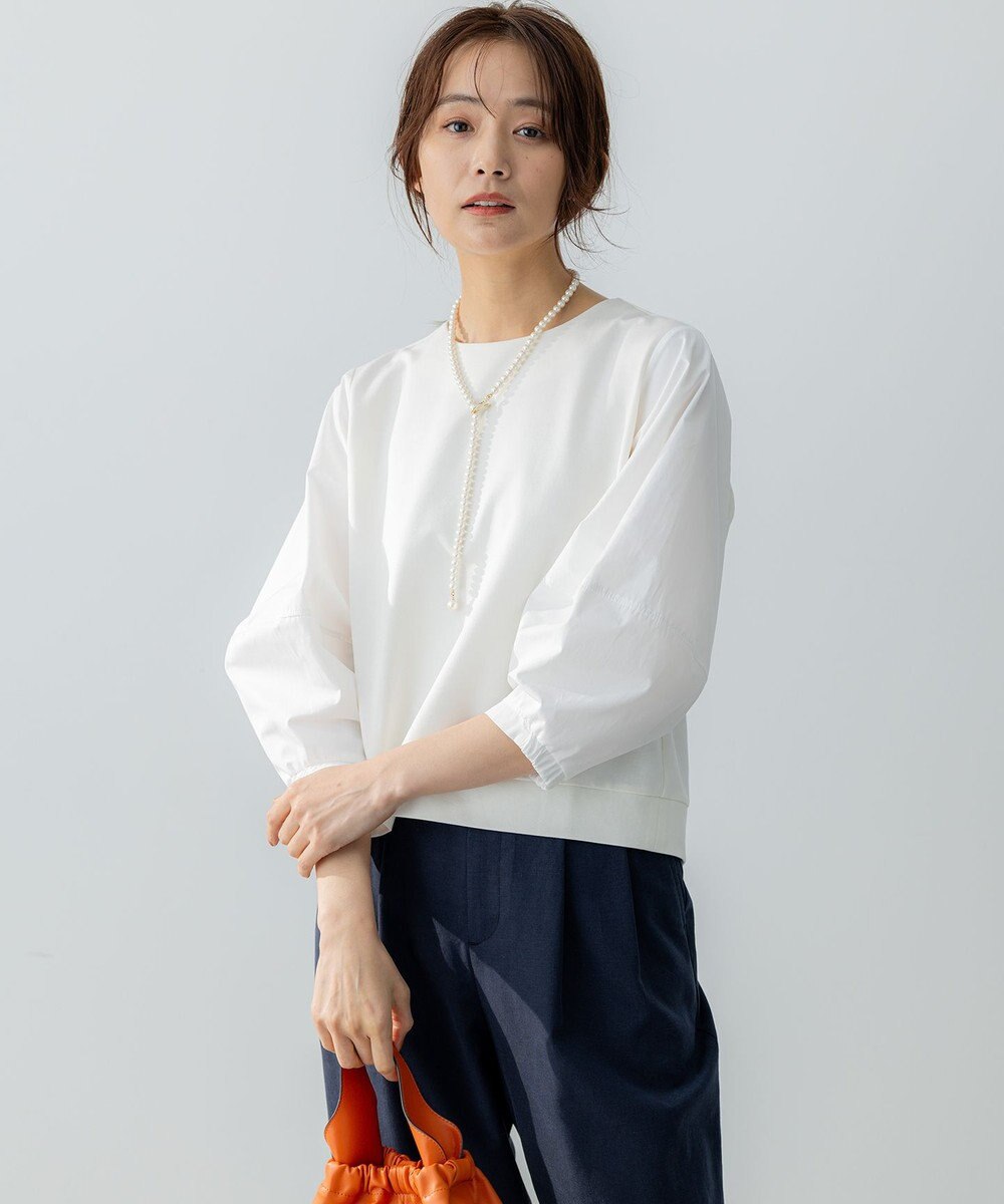 組曲 L 【WEB限定】ランタンスリーブミニ裏毛 プルオーバー 