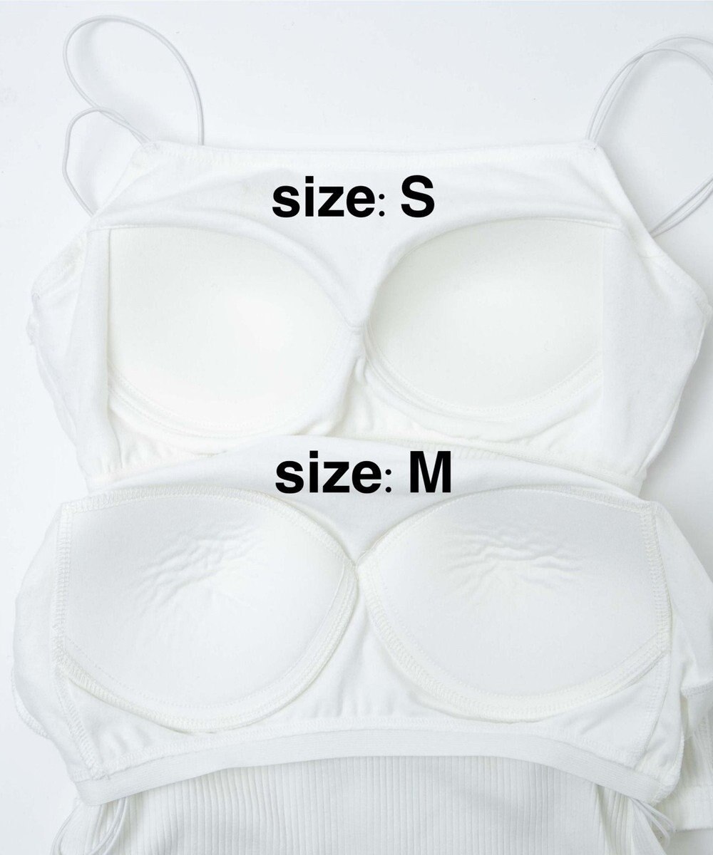 WEGO 【カップ付き】なちゅ盛れカップイン2ストラップキャミ 