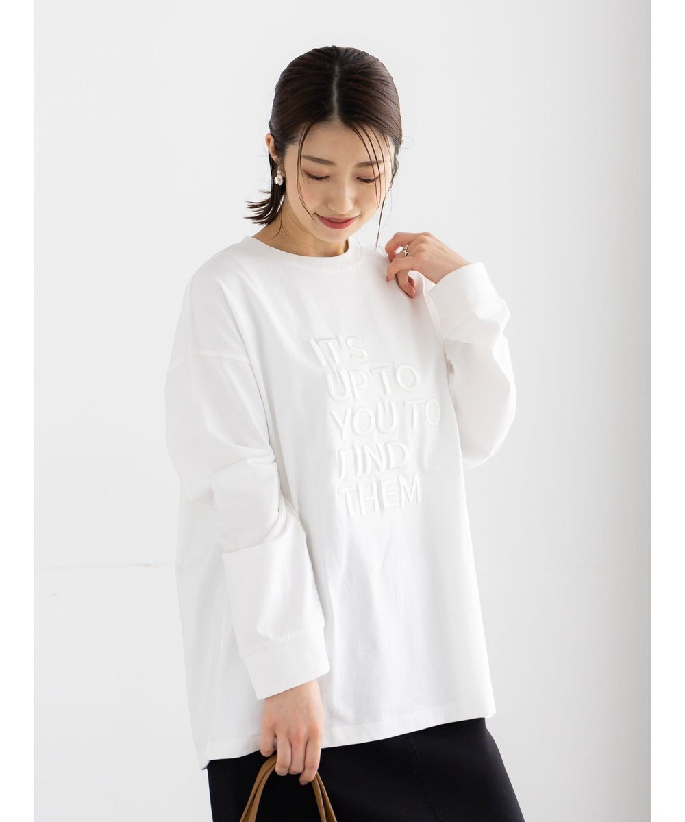 Te chichi エンブロイダリーロゴTシャツ 