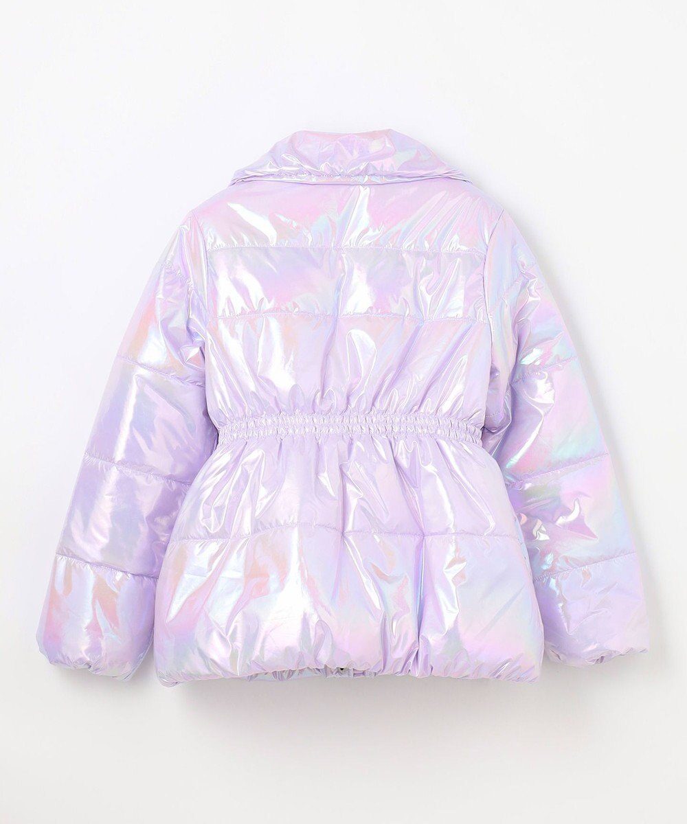 ANY KIDS パール調×フリースボア中綿コート 