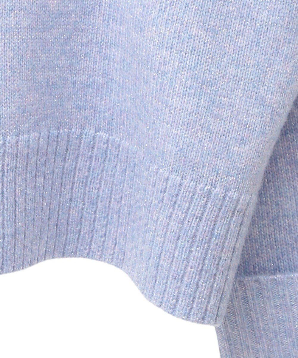 Green Parks ラメＶネックコンパクトニットプルオーバー 