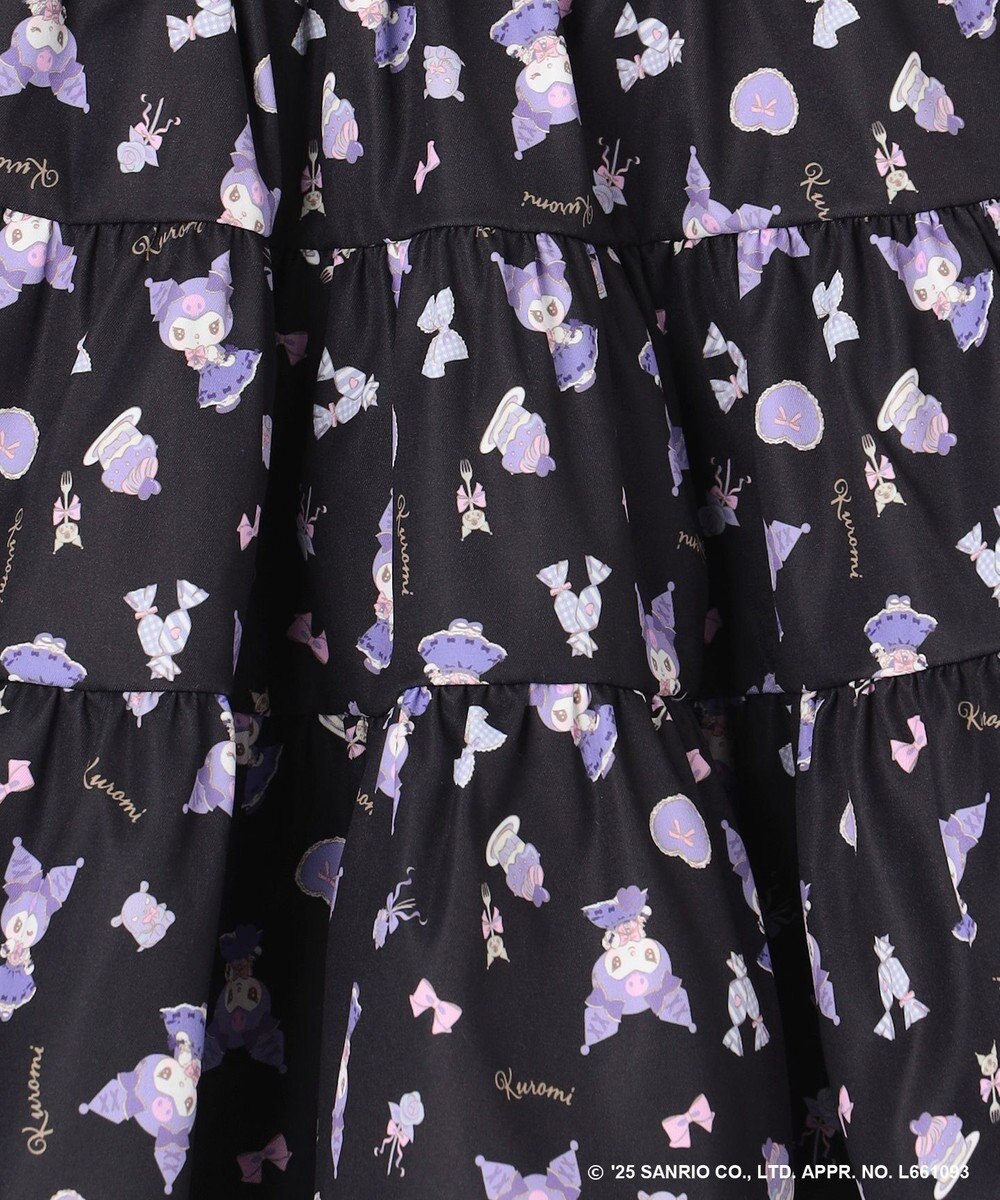 ANY KIDS 【マイメロディ＆クロミ×ANY KIDS】総柄 ティアードスカート 