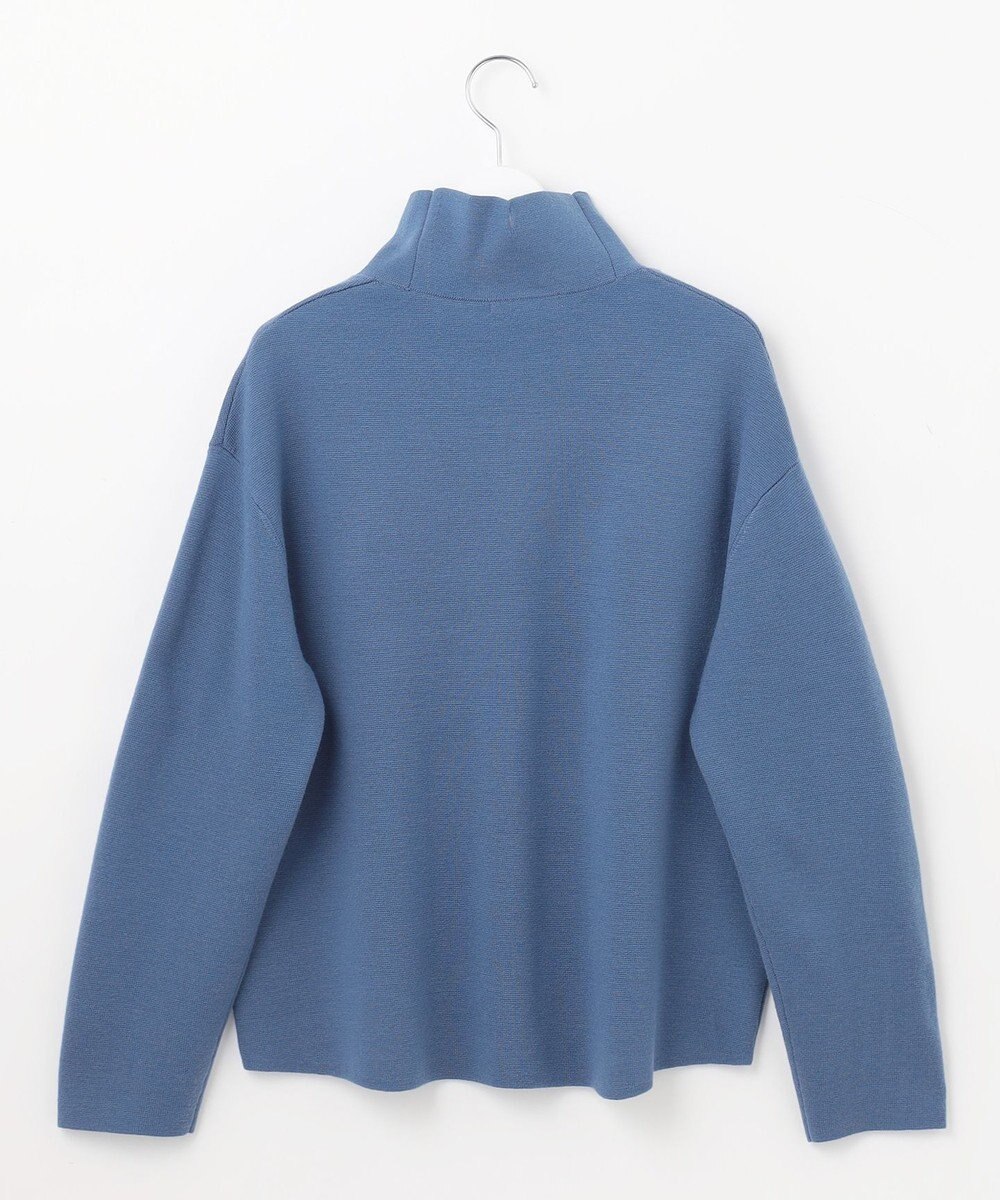 自由区 【洗える】ウールミラノハイネック ニット 