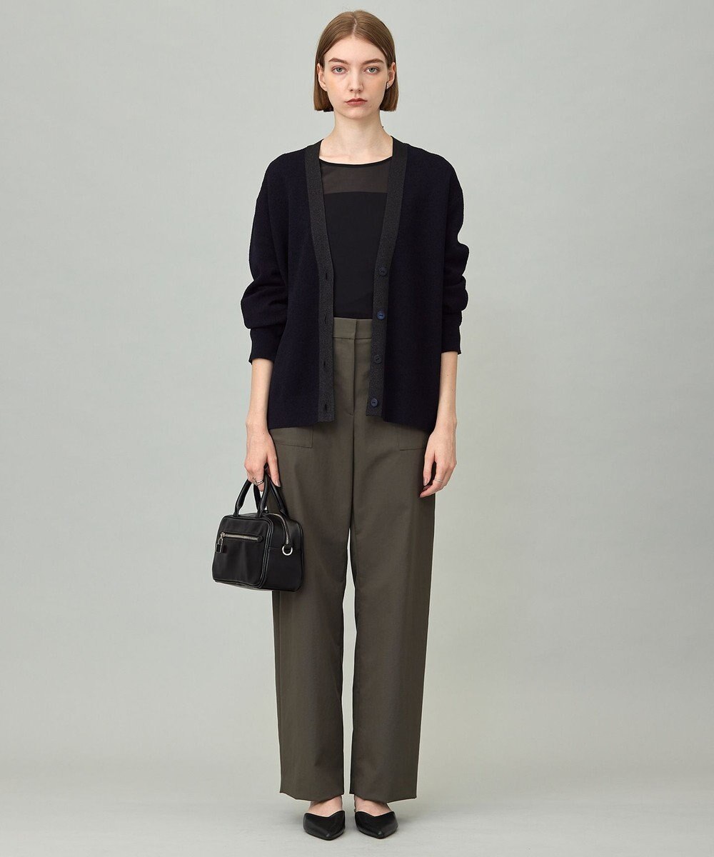 ICB 【洗える】ストレッチピーチツイル バレルパンツ 