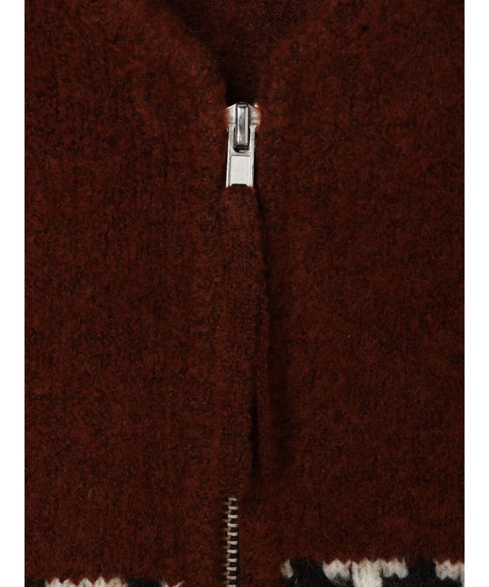 CRAFT STANDARD BOUTIQUE オルテガ柄ニットＺＩＰブルゾン 