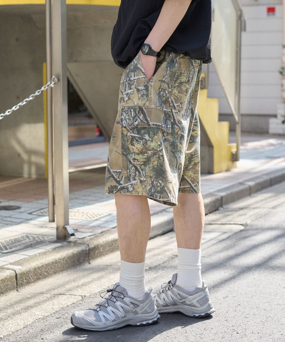 WEGO 【ウエストゴム】イージーバギーカーゴショーツ 