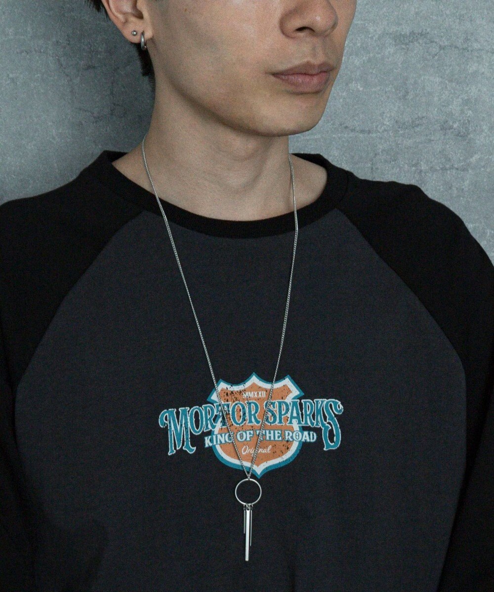 WEGO Mモチーフロングチェーンネックレス 