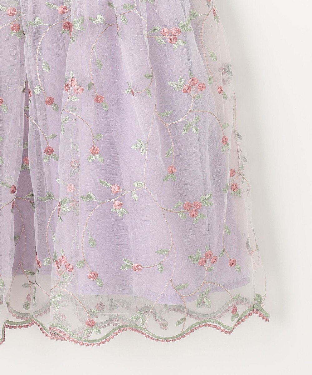 ANY KIDS 刺繍チュールガーリー ワンピース 