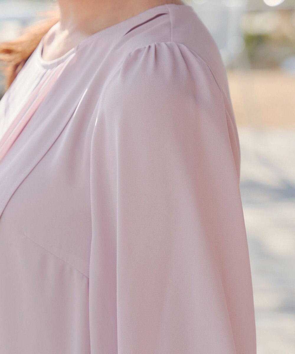 Tiaclasse L ラップ風ジョーゼットチュニック 