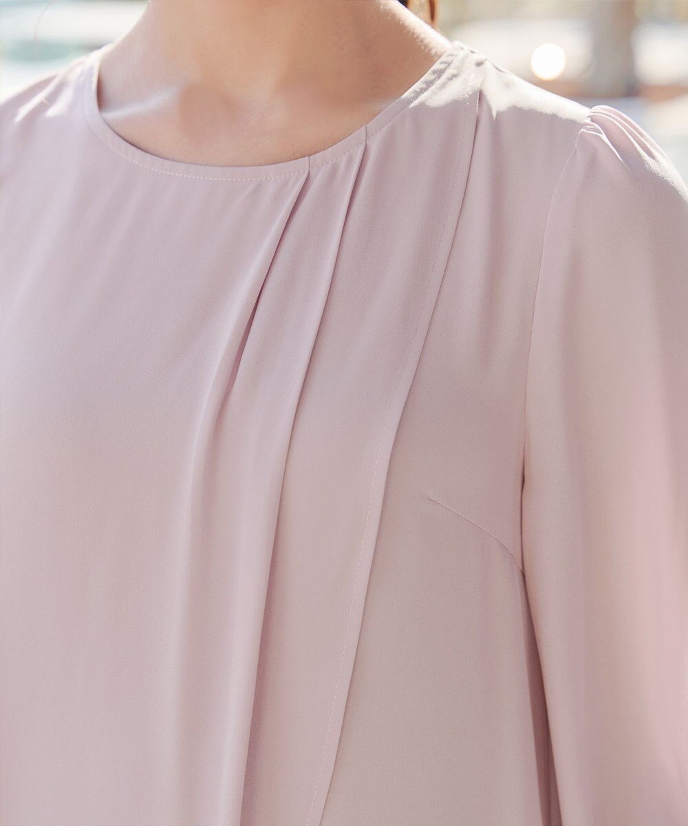 Tiaclasse L ラップ風ジョーゼットチュニック 