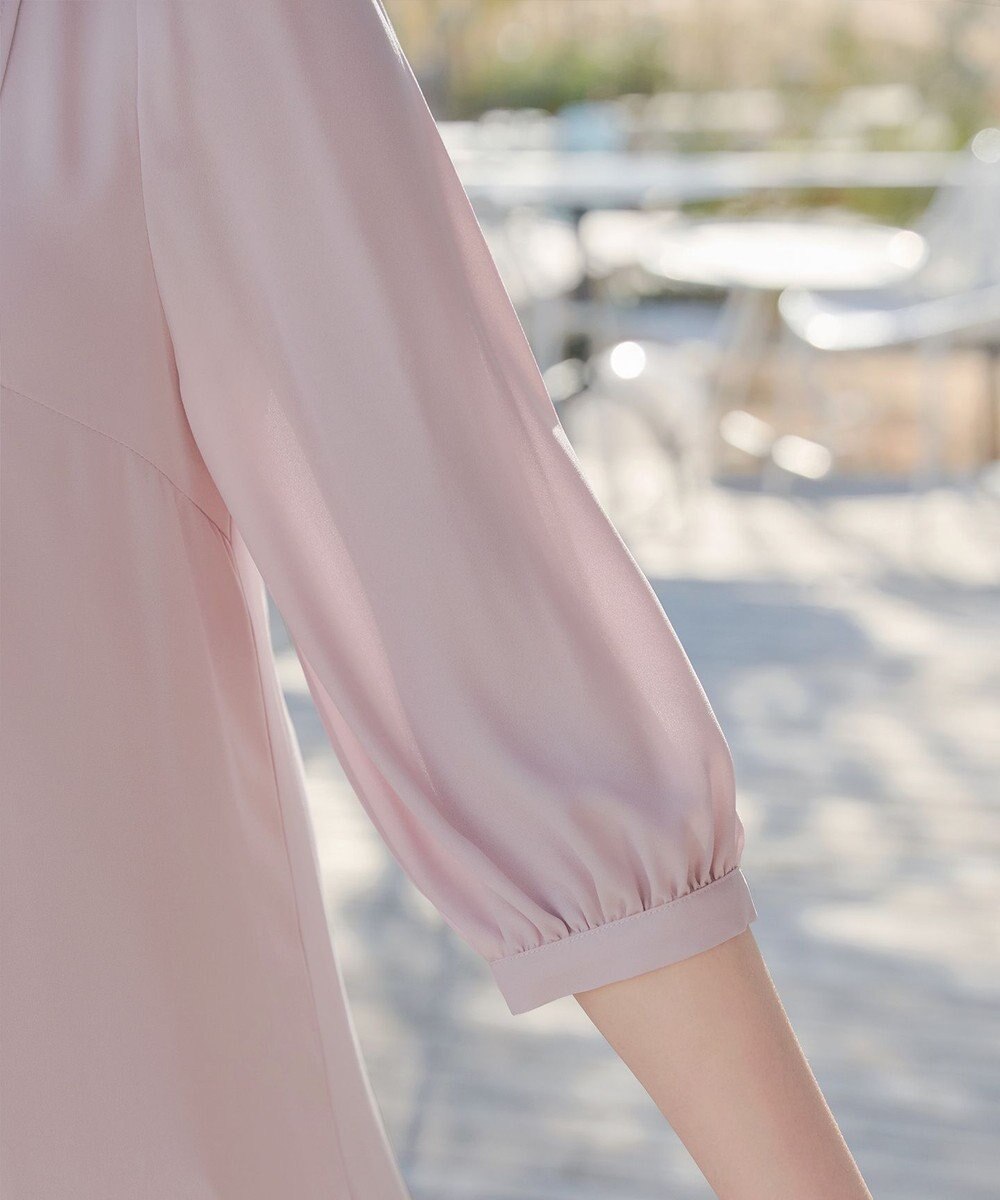 Tiaclasse L ラップ風ジョーゼットチュニック 