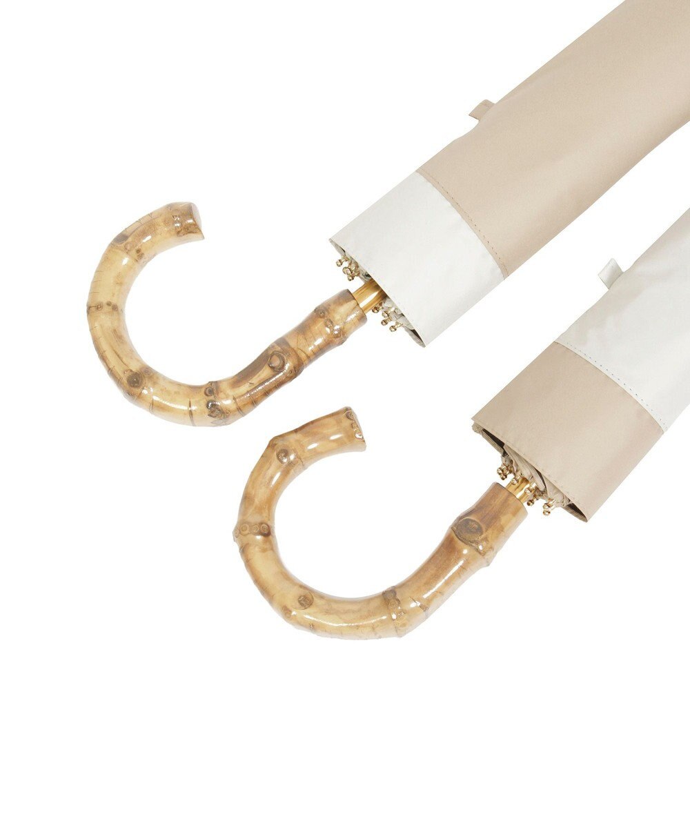 MOONBAT 【WEB限定/遮光率100%/遮熱/UV】POLO RALPH LAUREN（ポロ ラルフローレン）晴雨兼用日傘 ポロポニー ワンポイント刺繍  バイカラー 折りたたみ傘 楽折 