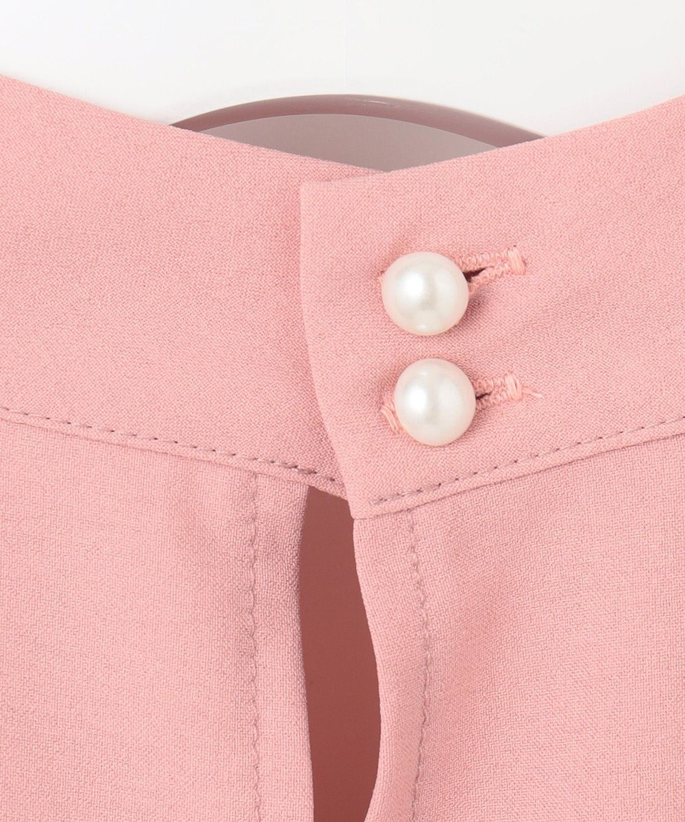 Feroux 【洗える】ペプラム ボウタイブラウス 