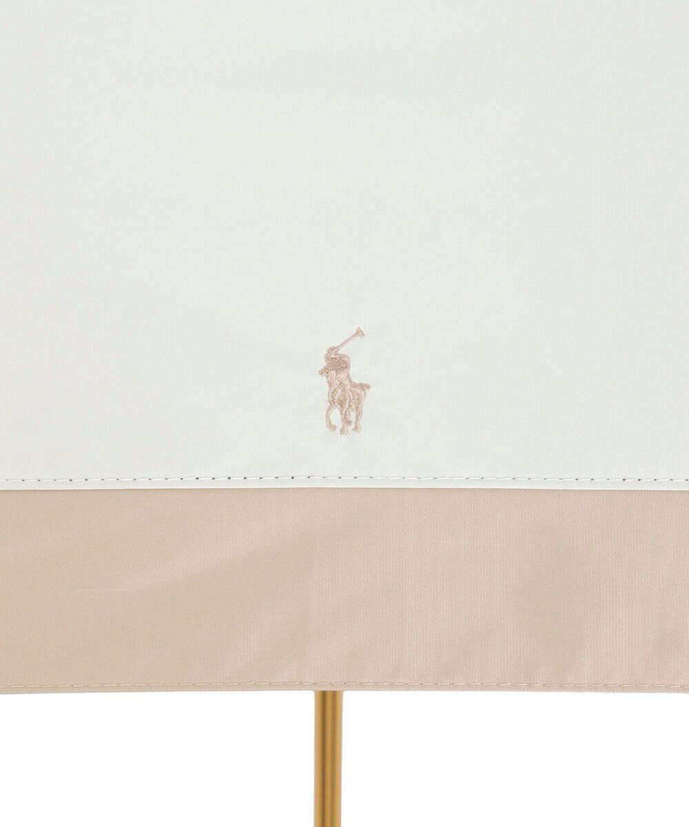 MOONBAT 【WEB限定/遮光率100%/遮熱/UV】POLO RALPH LAUREN（ポロ ラルフローレン）晴雨兼用日傘 ポロポニー ワンポイント刺繍  バイカラー 折りたたみ傘 楽折 