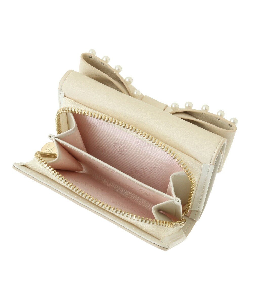 Maison de FLEUR リボンパールウォレット 