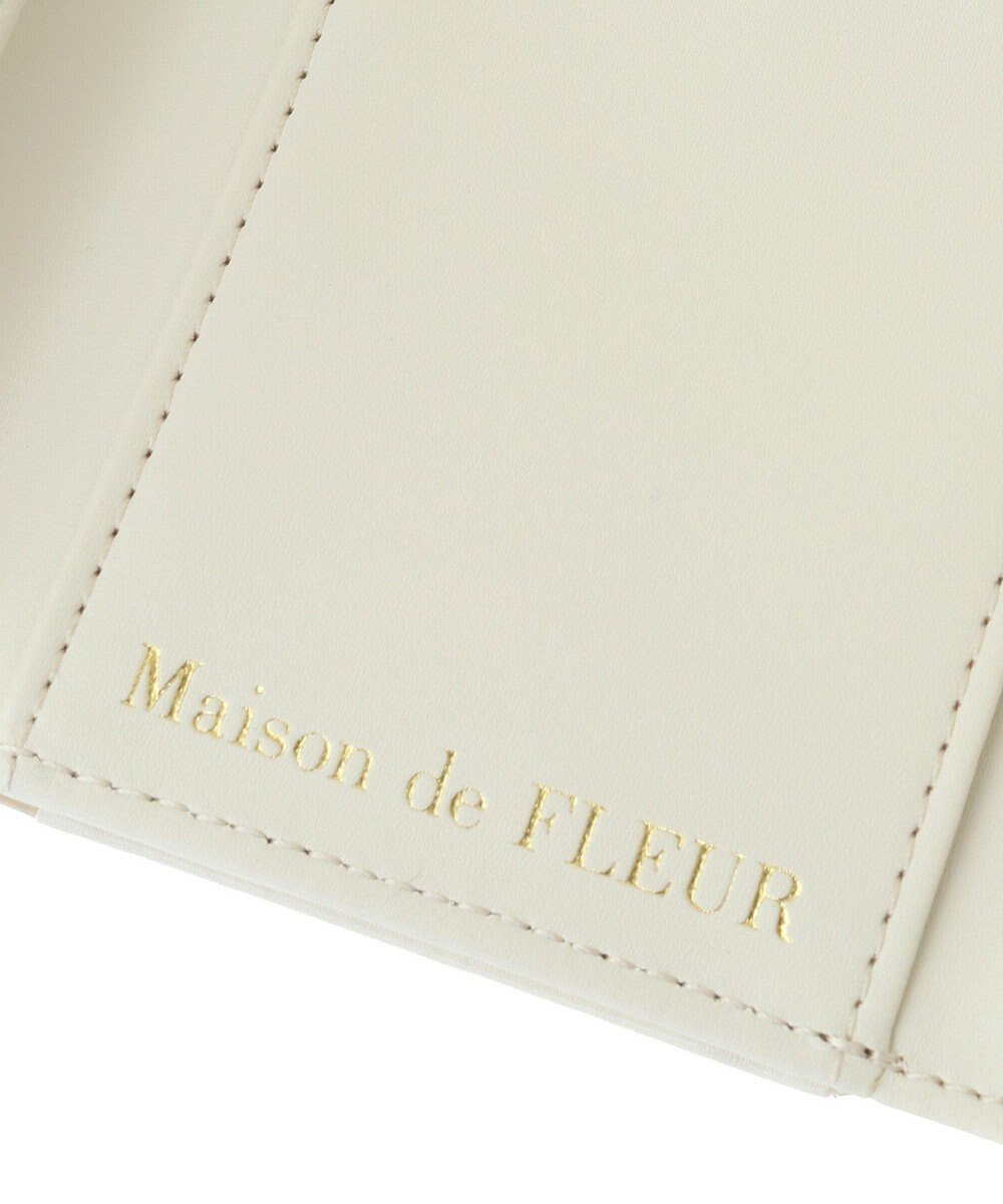 Maison de FLEUR リボンパールウォレット 