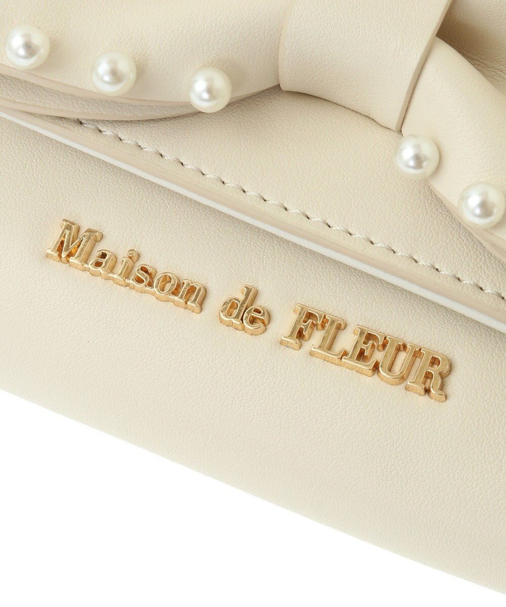 Maison de FLEUR リボンパールウォレット 