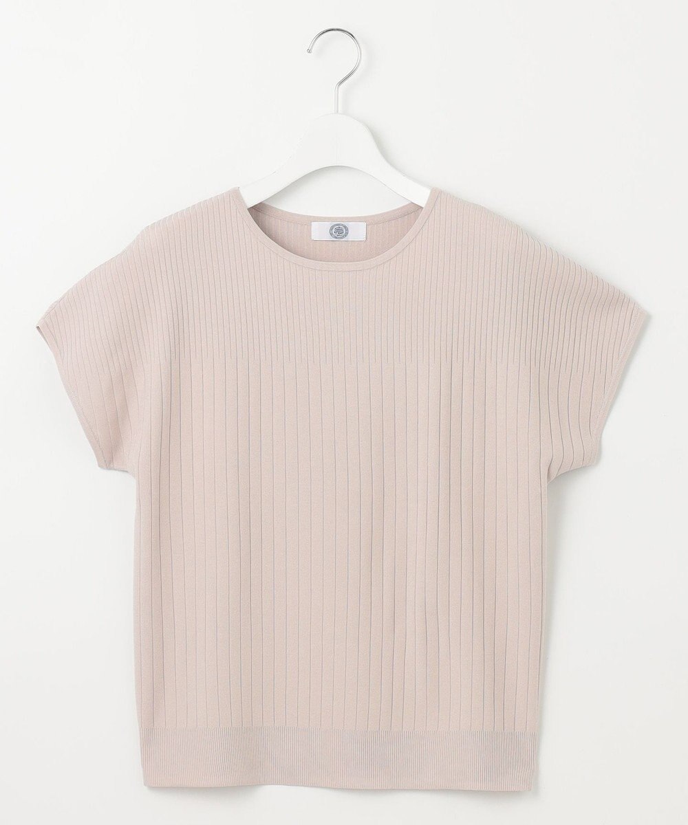 J.PRESS LADIES L 【洗える】レーヨンエリートストレッチ フレンチスリーブ ニット 