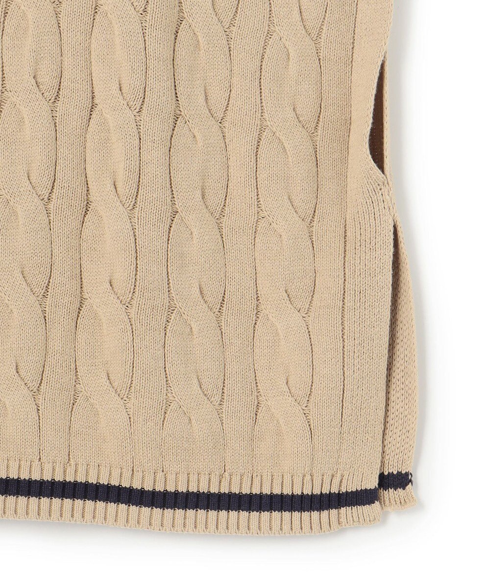 J.PRESS YORK STREET 【WOMEN】チルデンクルーネック ニットベスト 