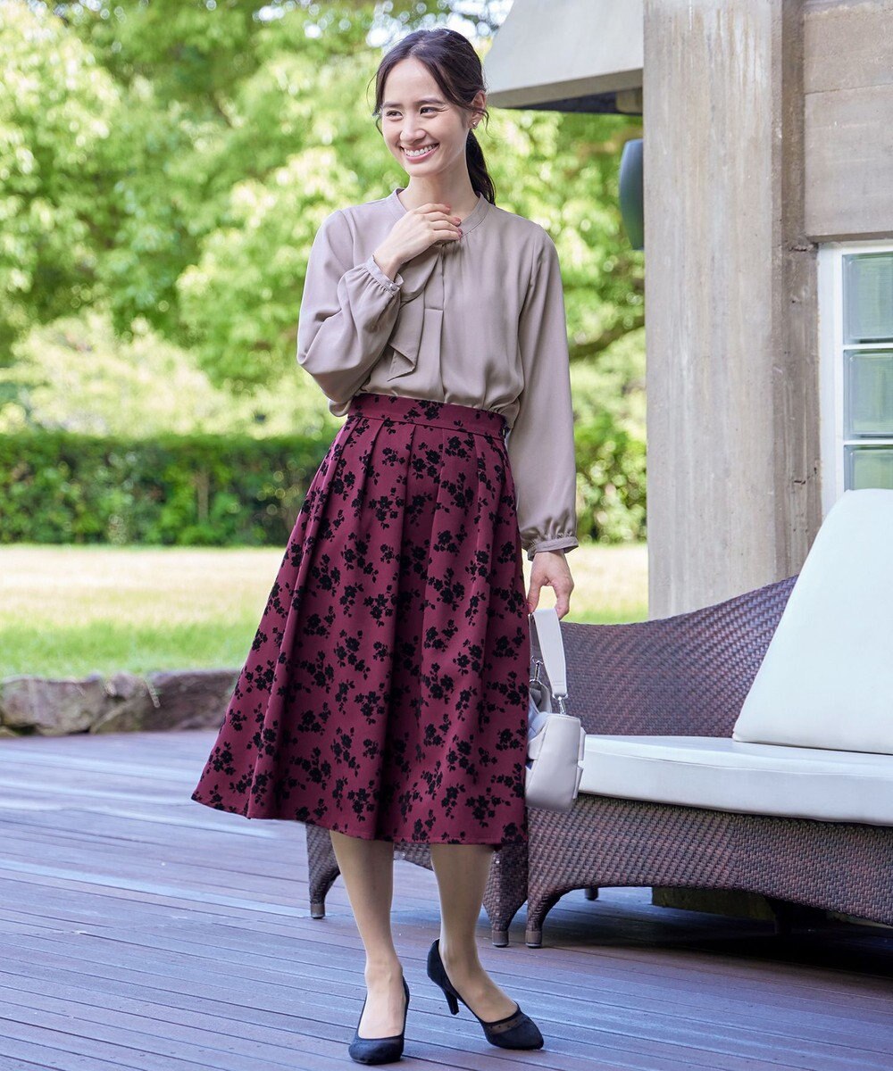 Tiaclasse 【洗える】フロッキースカート 