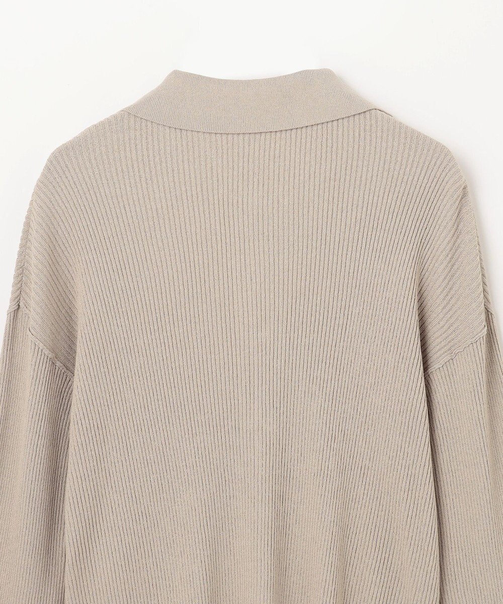 GRACE CONTINENTAL スラブリブシャツニットトップ 