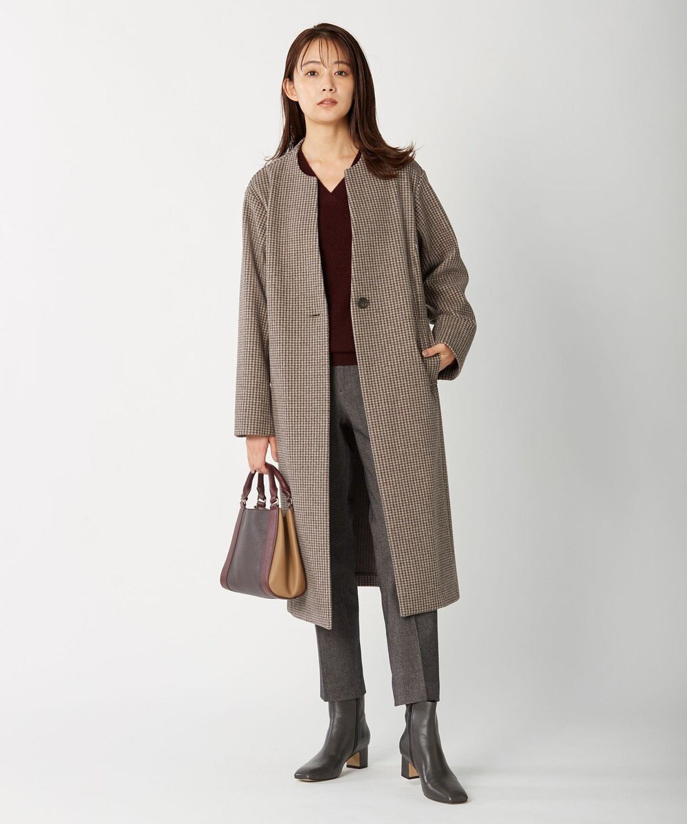 J.PRESS LADIES 【洗える】チェルビック テーパード パンツ 