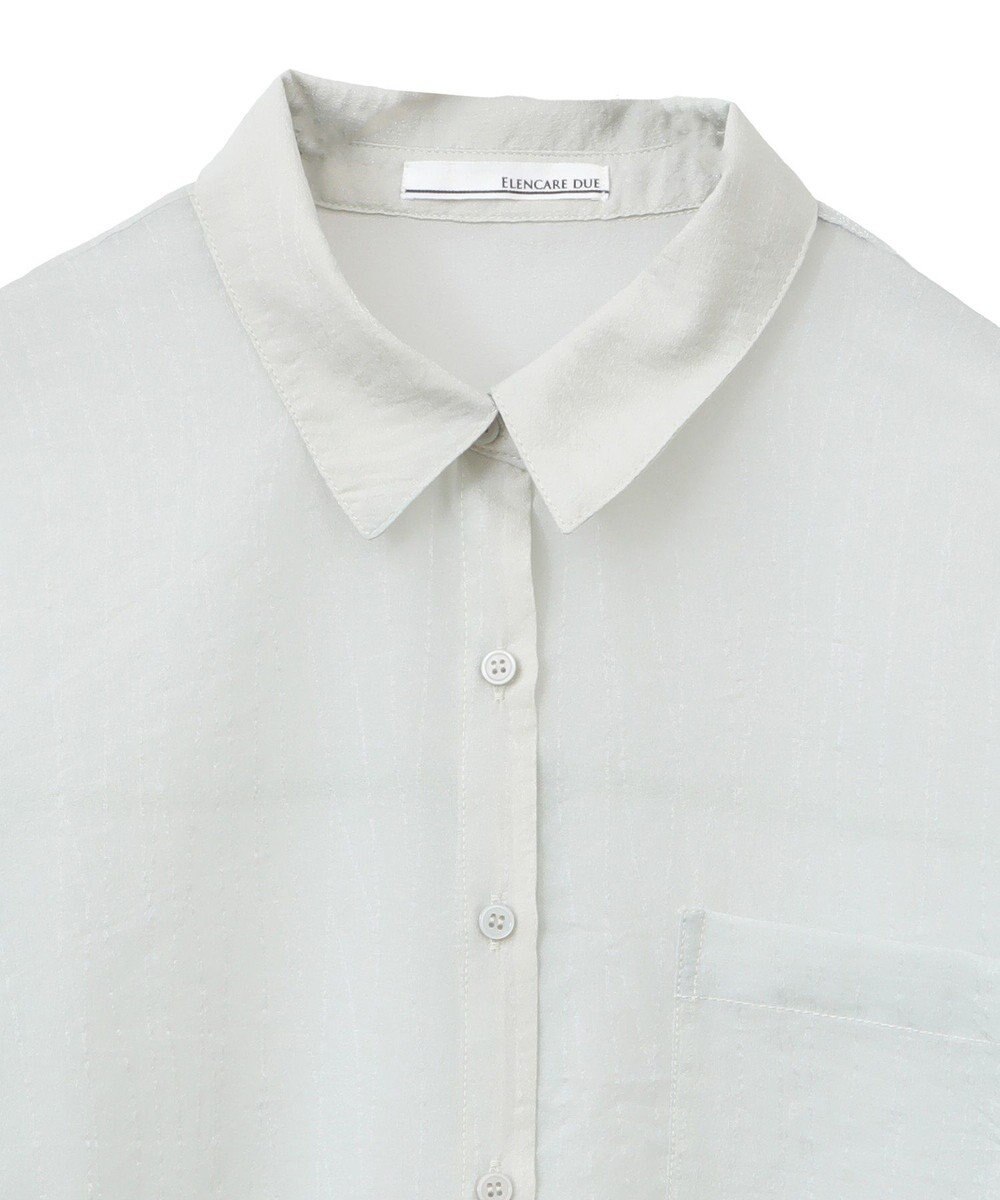 Green Parks 　・ＥＬＥＮＣＡＲＥ　ＤＵＥ　ラメシアー長袖シャツ 
