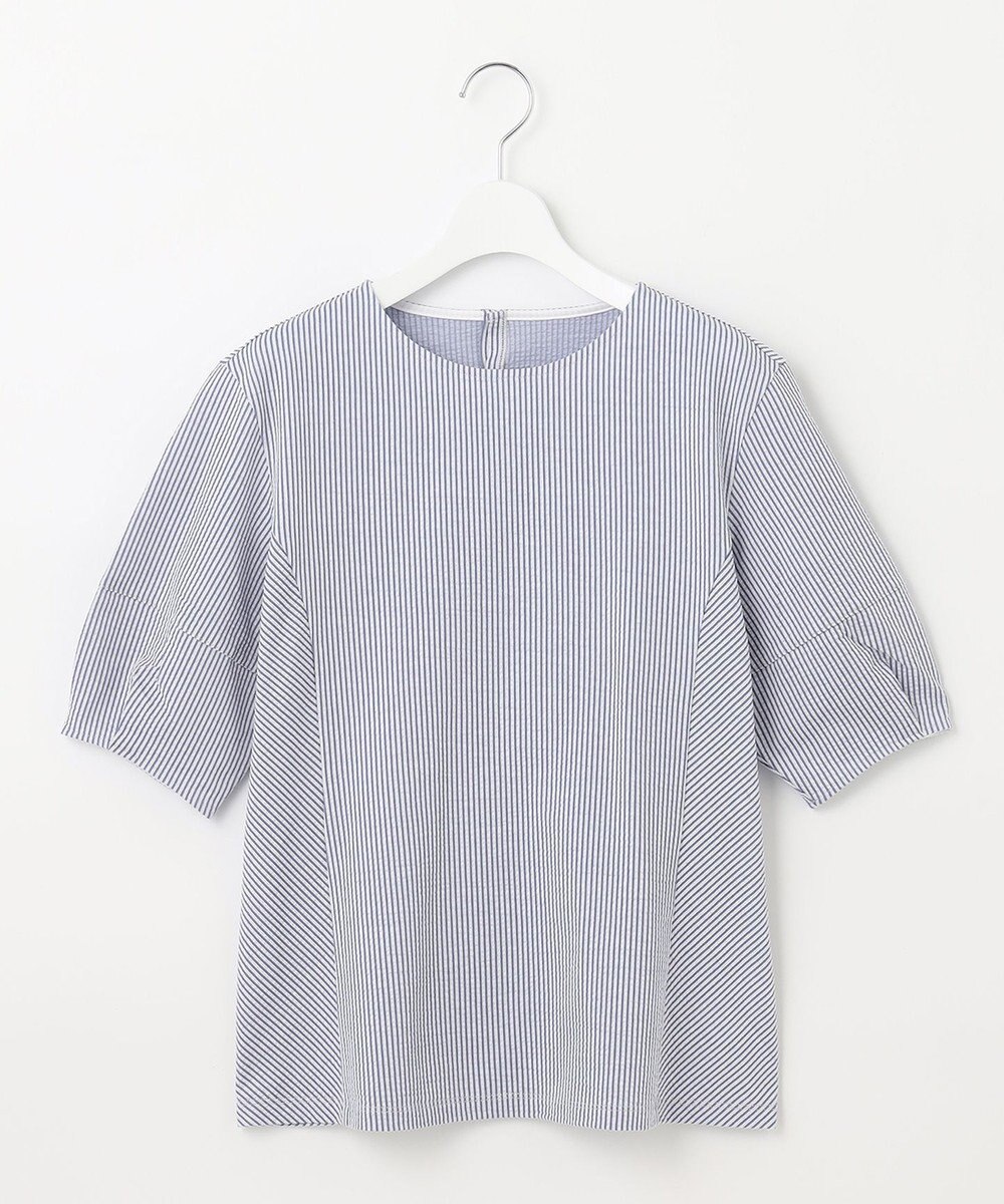 J.PRESS LADIES L 【WEB限定カラーあり・抗菌消臭・吸水速乾】サッカージャージー ボリュームスリーブ カットソー 