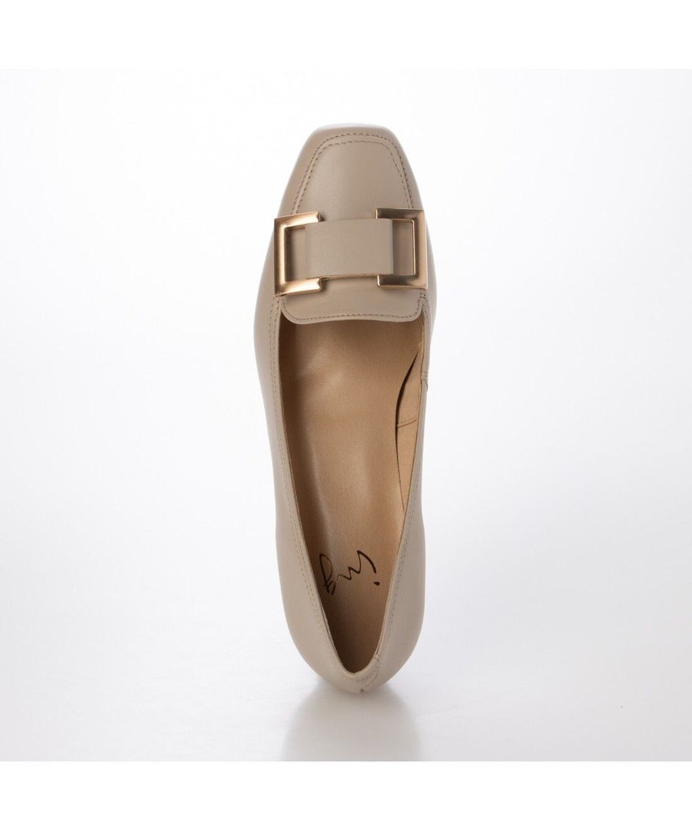 ing <ing>スクエアバックルローファーパンプス 