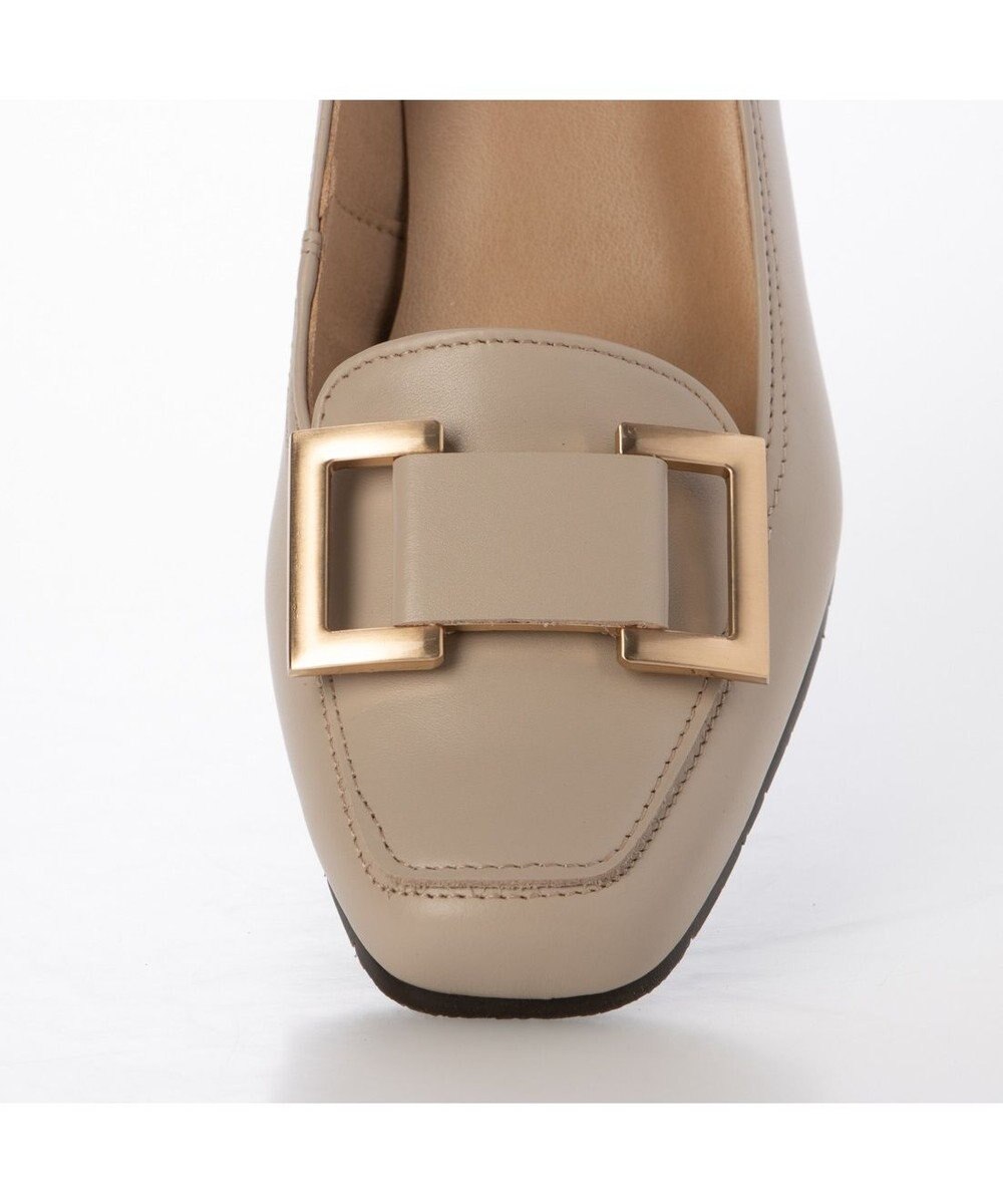 ing <ing>スクエアバックルローファーパンプス 