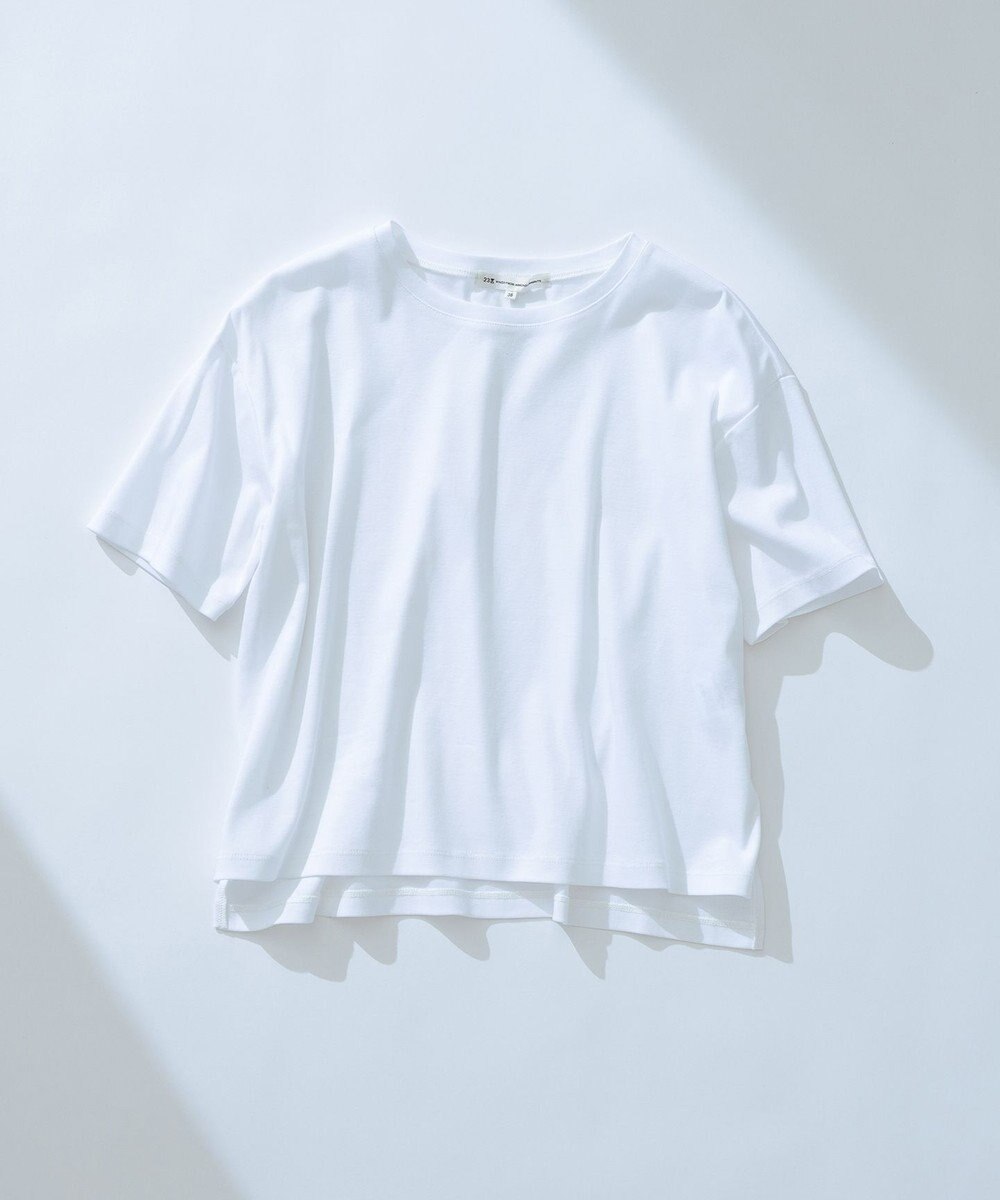 23区 【速乾性/汗じみ防止】半袖 クロップド IT Tシャツ 