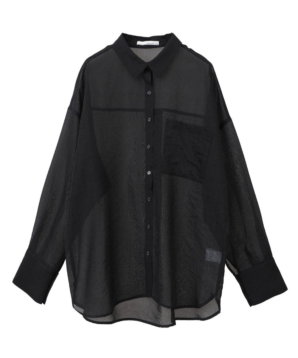 Green Parks 　・ＥＬＥＮＣＡＲＥ　ＤＵＥ　ラメシアー長袖シャツ 