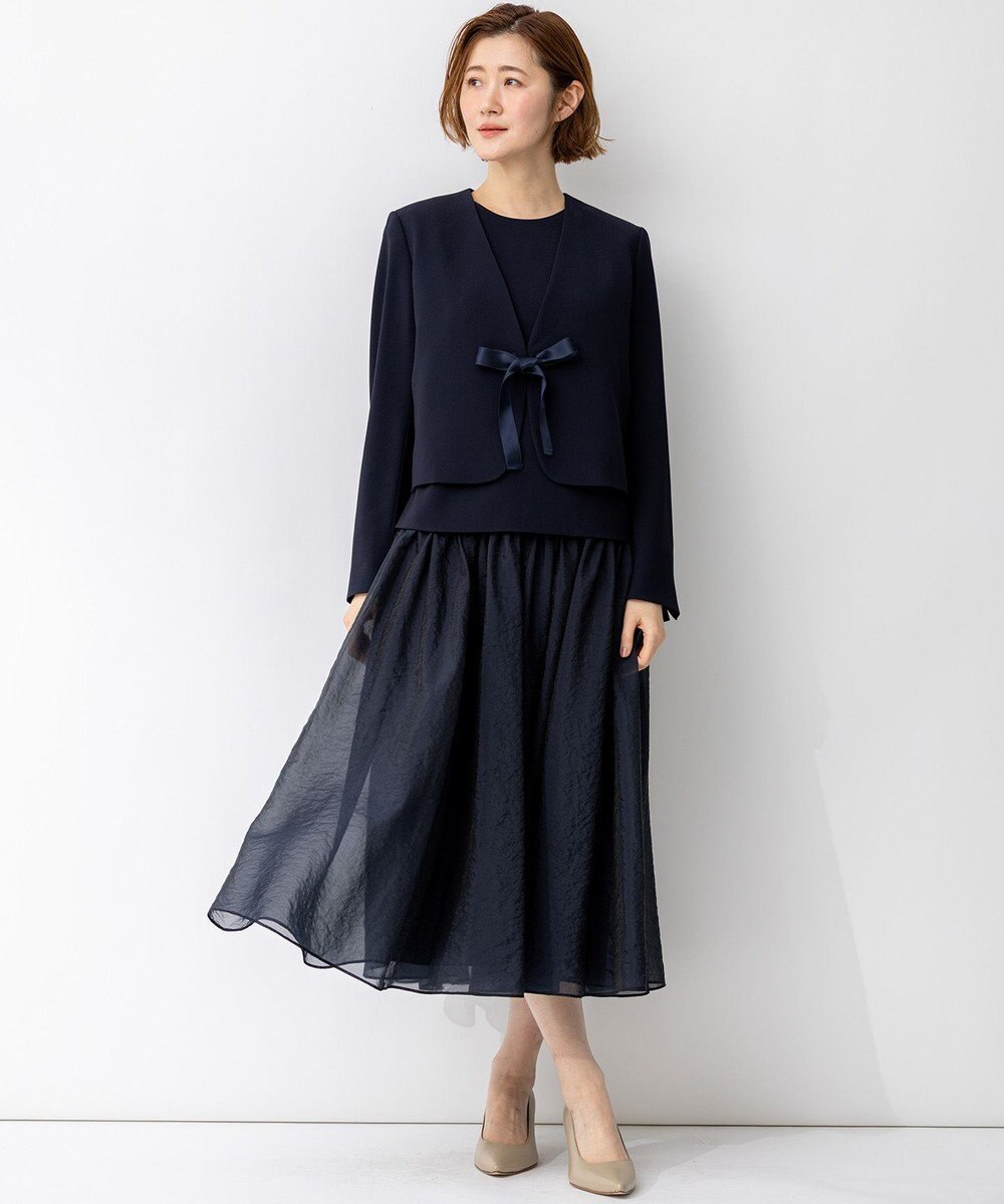 23区 【APPLAUDIR】クリアジョーゼット 3WAYコンパクトジャケット 