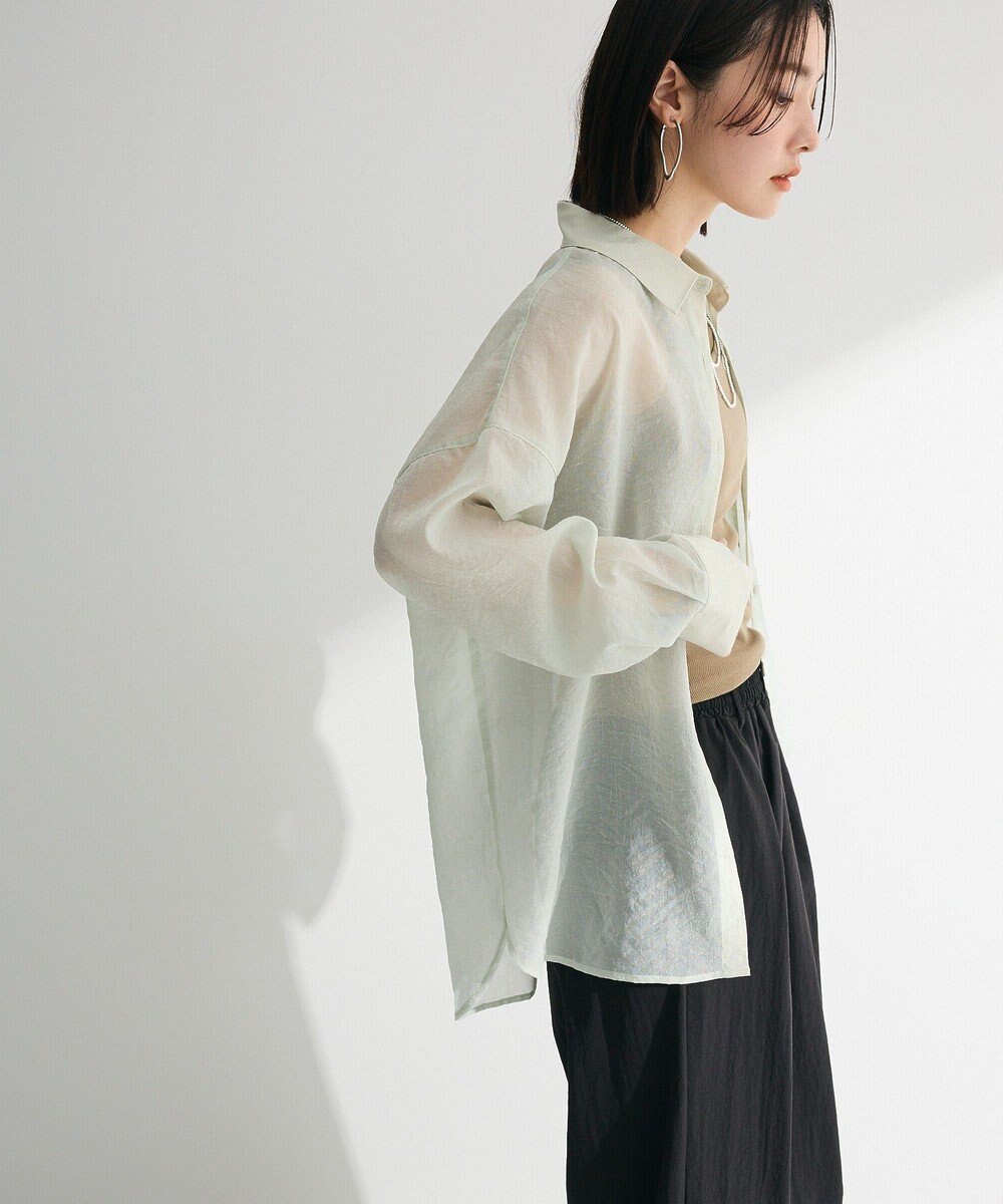 Green Parks 　・ＥＬＥＮＣＡＲＥ　ＤＵＥ　ラメシアー長袖シャツ 