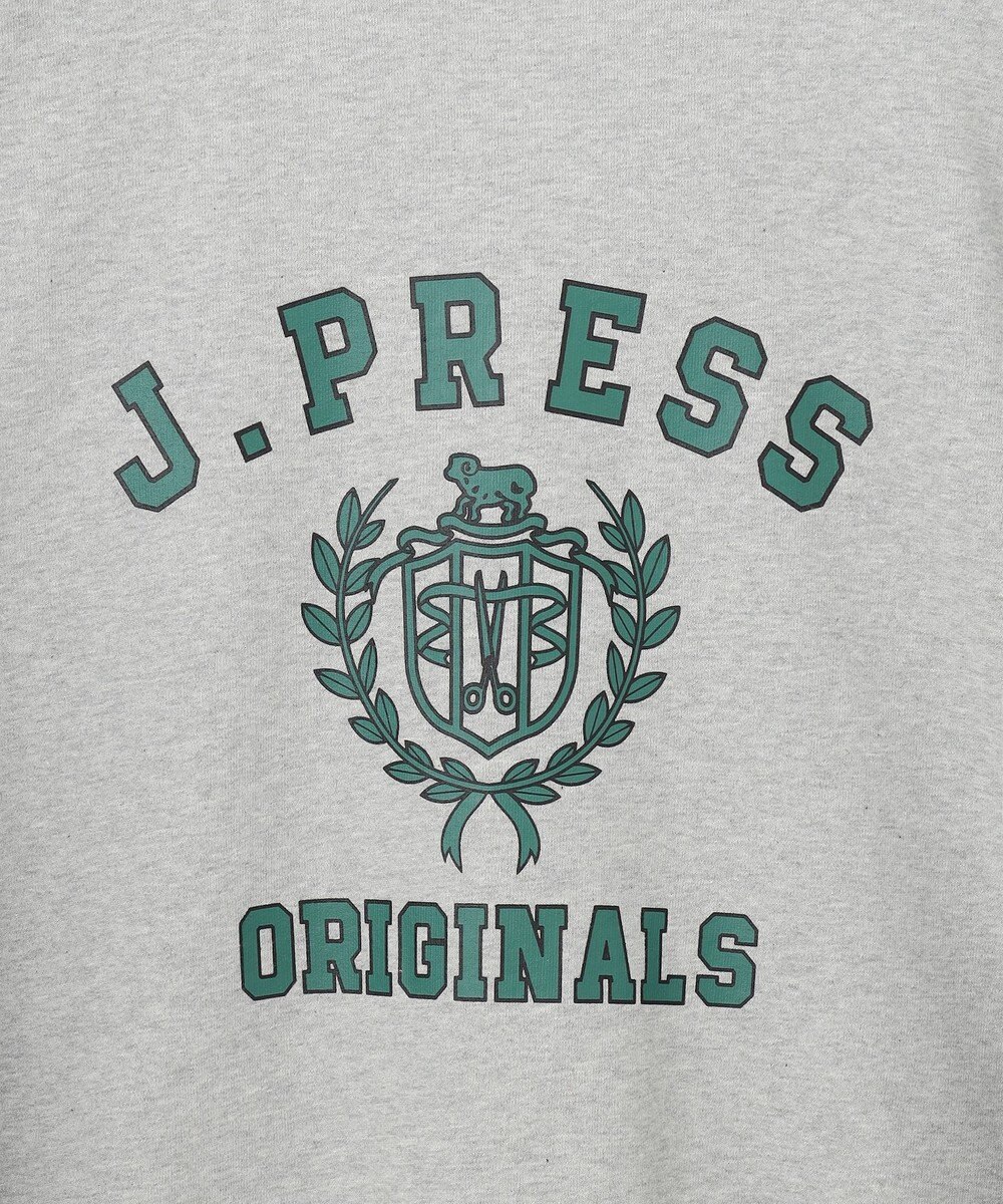J.PRESS MEN 【J.PRESS ORIGINALS】【UNISEX】Supima Recycle Cotton CREST Logo Sweat 