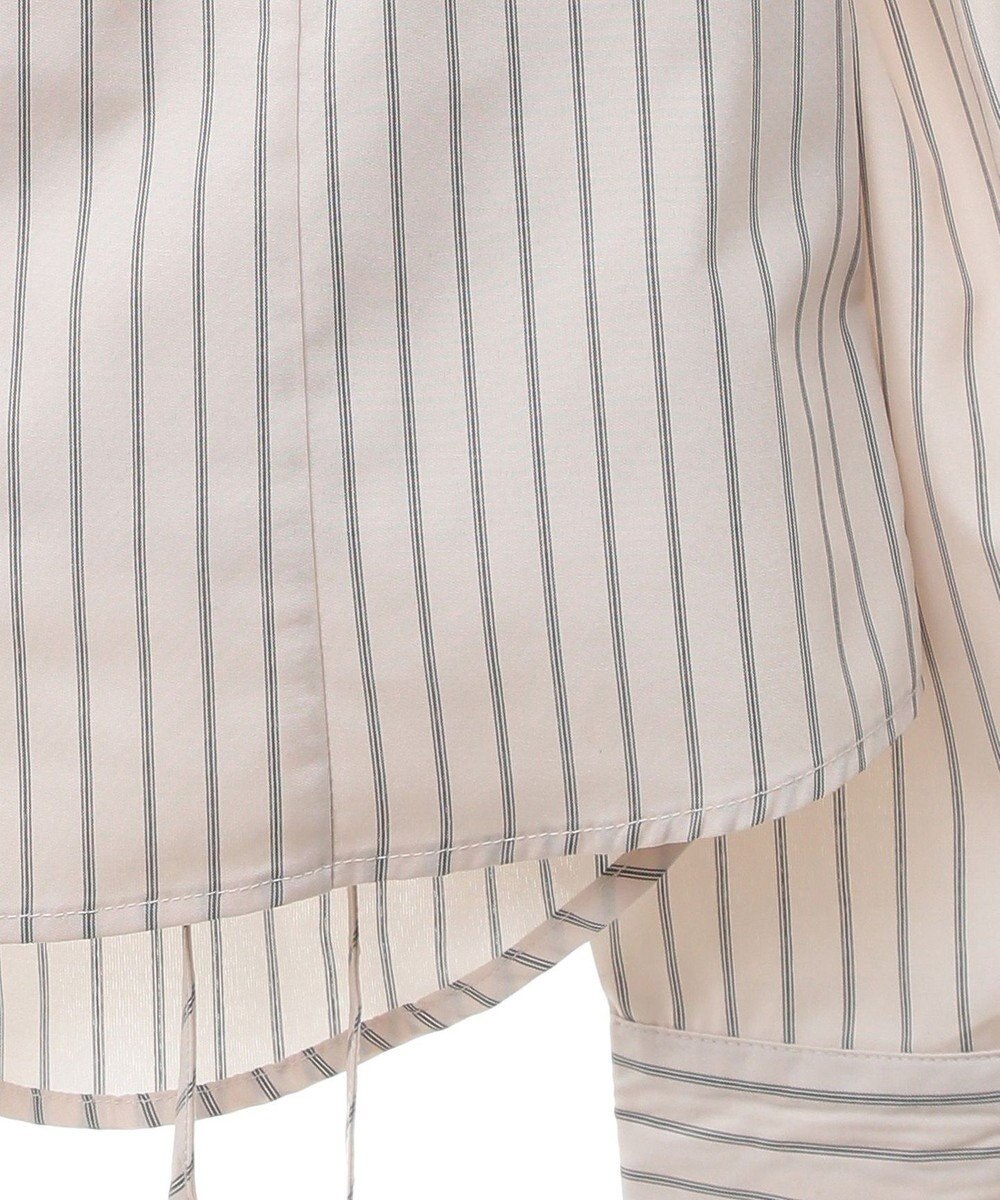 earth music&ecology Ｓｅｔ２点　ドロストショートシャツ＋キャミブラウス 