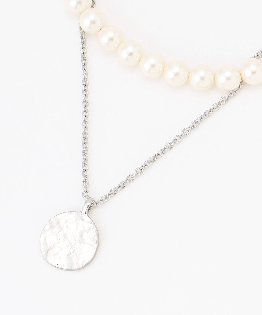 23区 2WAY パール コイン ネックレス 