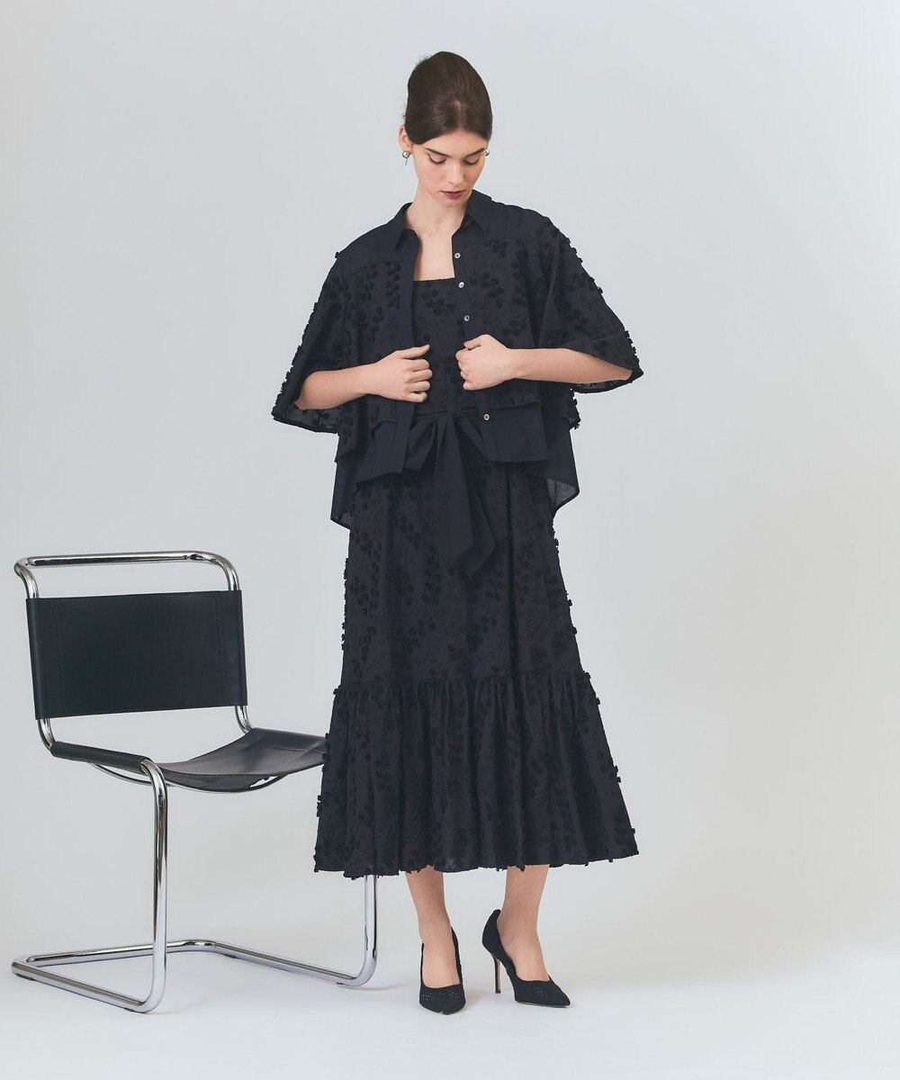 GRACE CONTINENTAL フラワーembキャミドレス 