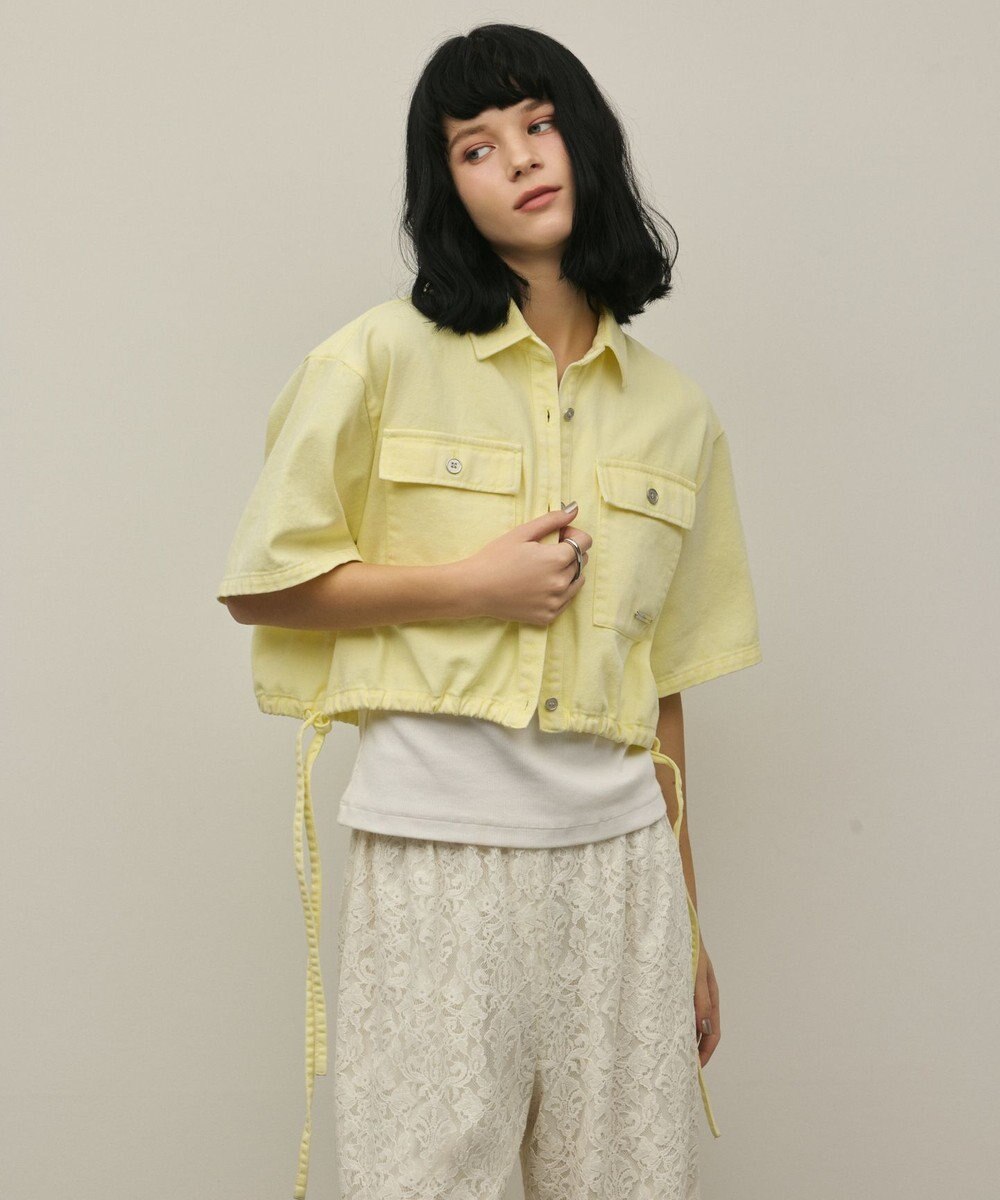 GRACE CONTINENTAL ハーフスリーブデニムシャツ 