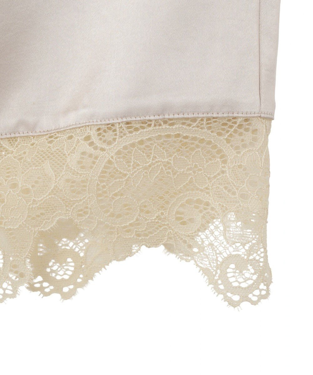 earth music&ecology サテンレーススカート 